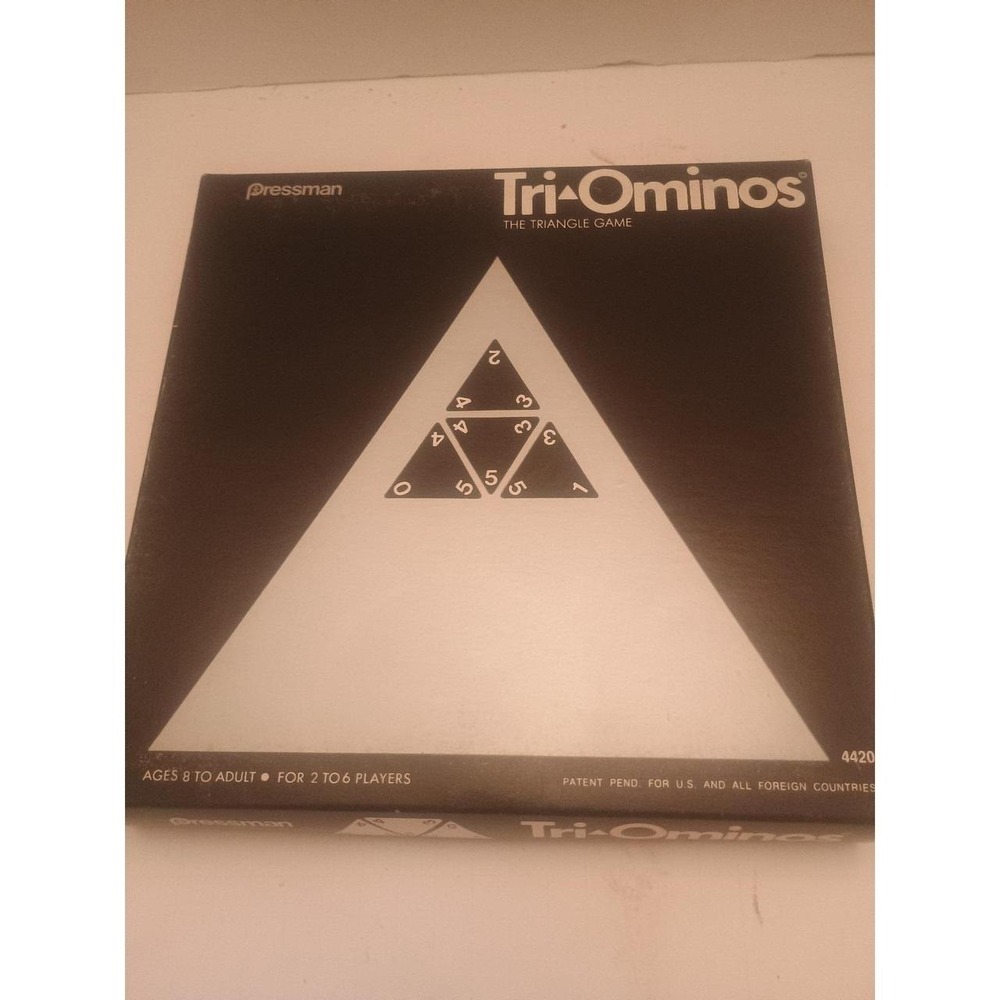 Vintage Tri-ominos Board Game